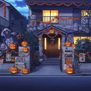 outdoor Halloween decorations