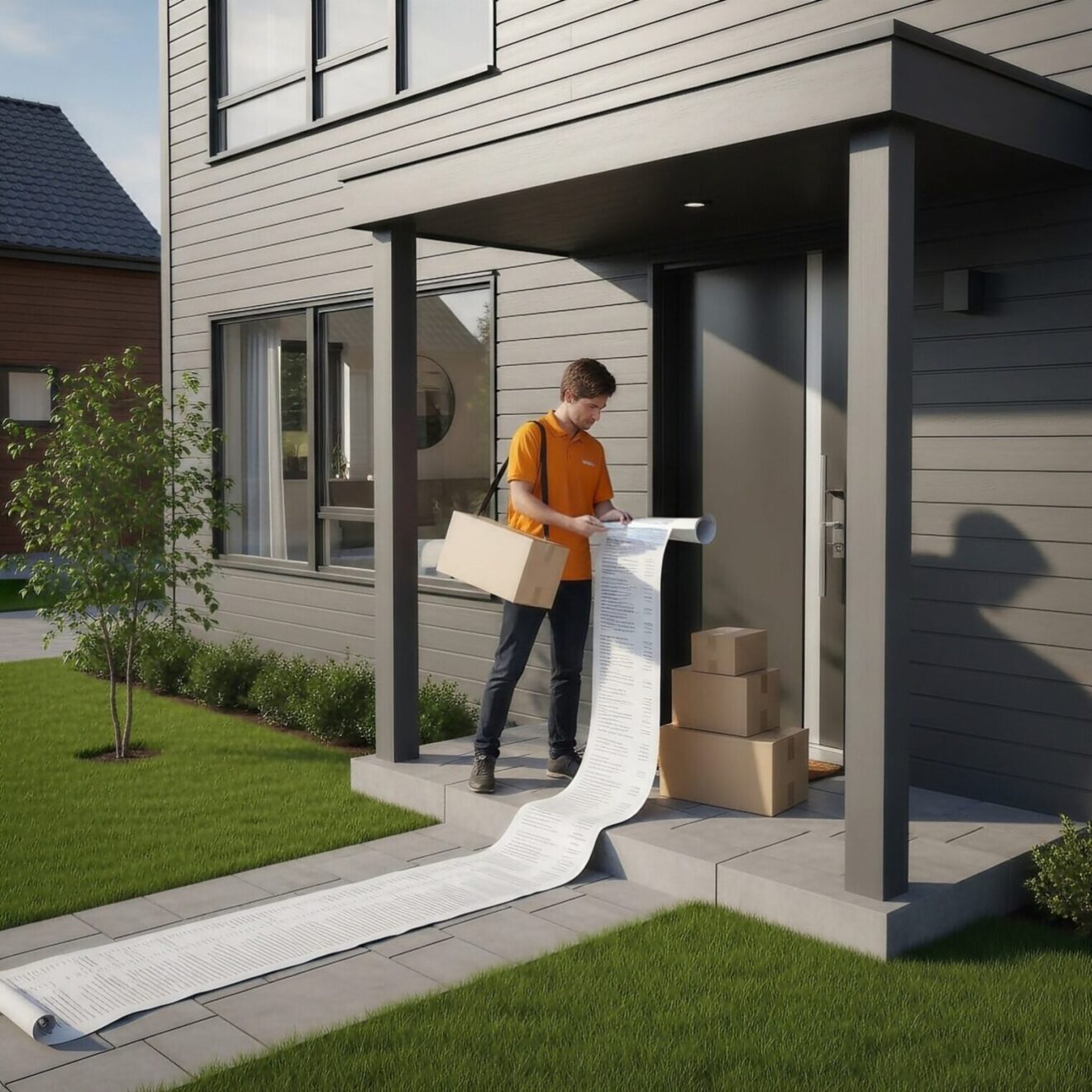 A quality control checklist for the delivery app courier